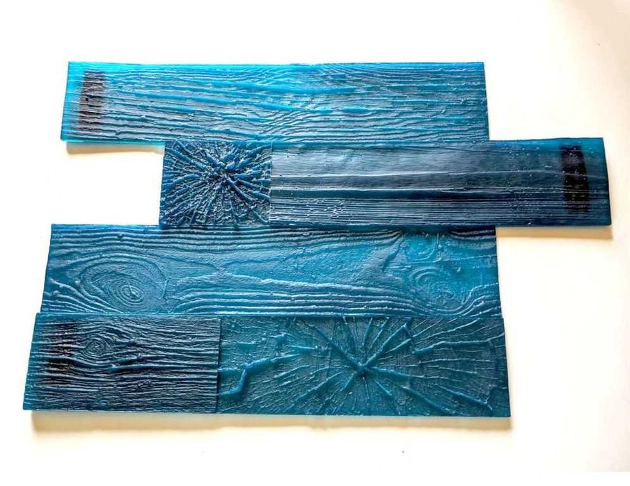 3д панель под лед. "КВАДРАТЫ"  ФОРМА для садовой фигуры-камня