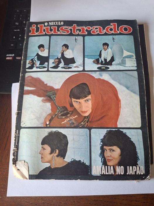 Revista antiga século ilustrado capa Amália Rodrigues