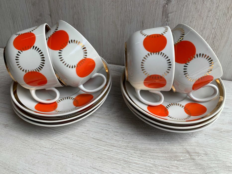 Сервиз ручная роспись Полонное Дружковка посуда чашка чайник блюдце