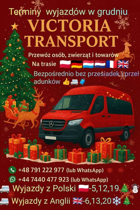 Usługi transportowe-PL-UK-UE Victoria Transport