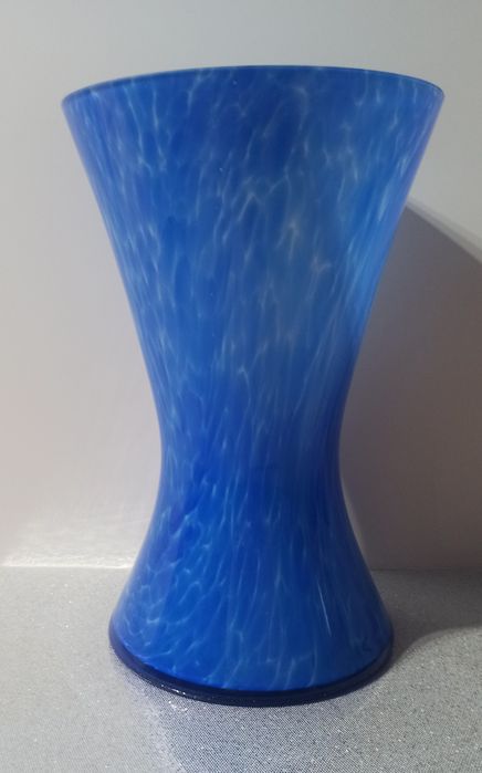Bardzo duży wazon, szkło kolorowe 34cm
