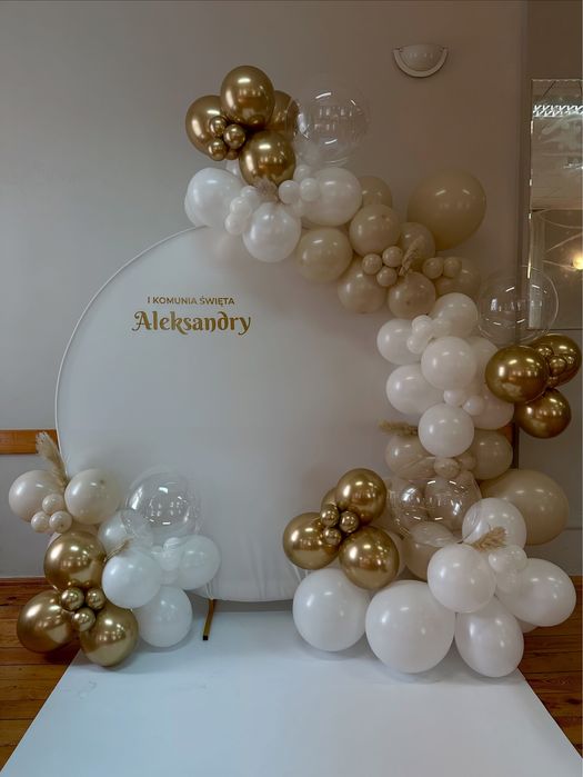 Dekoracje balonowe / ścianki balonowe / urodziny / chrzciny / komunia