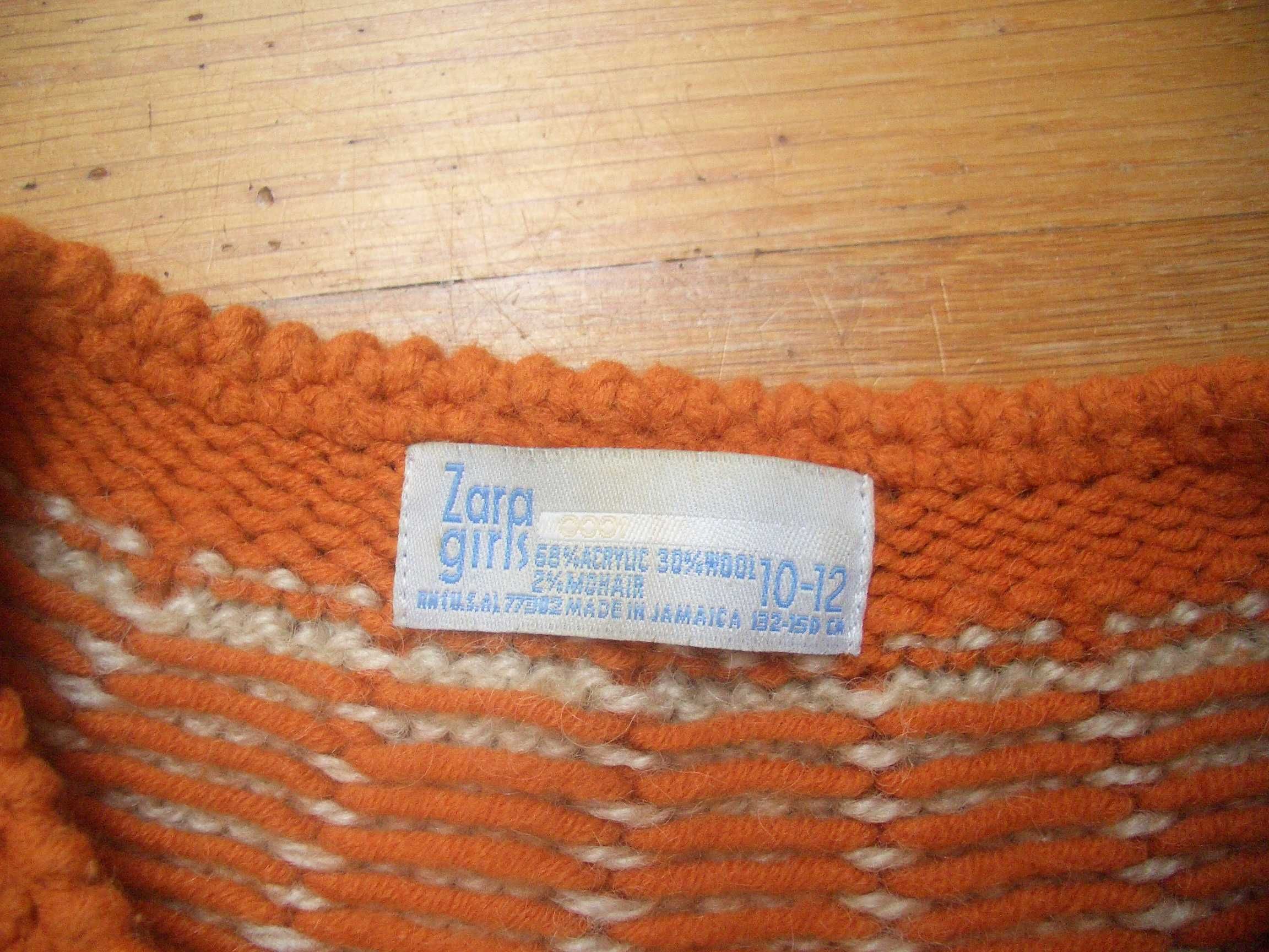 Poncho laranja Zara
