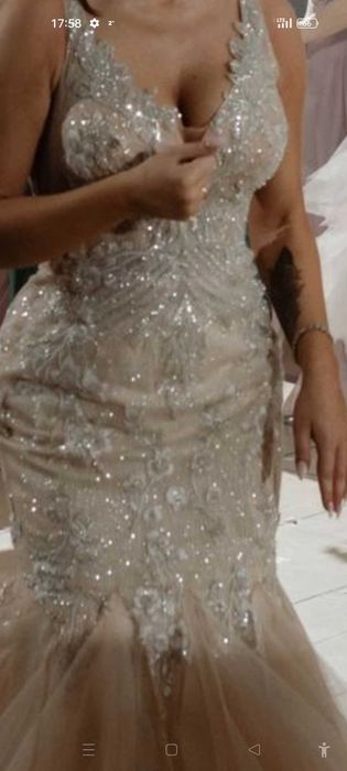 Suknia ślubna rybka syrenka niska niską osobę 18 stka impreza wesele