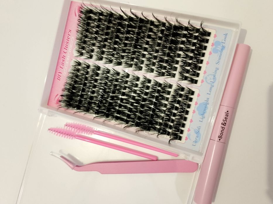 Zestaw rzęs bondingowych kępki rzęs sztuczne rzęsy doklejane rzęsy