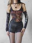 Gorset top koszulka black metal Mayhem Bathory Burzum handmade goth ki