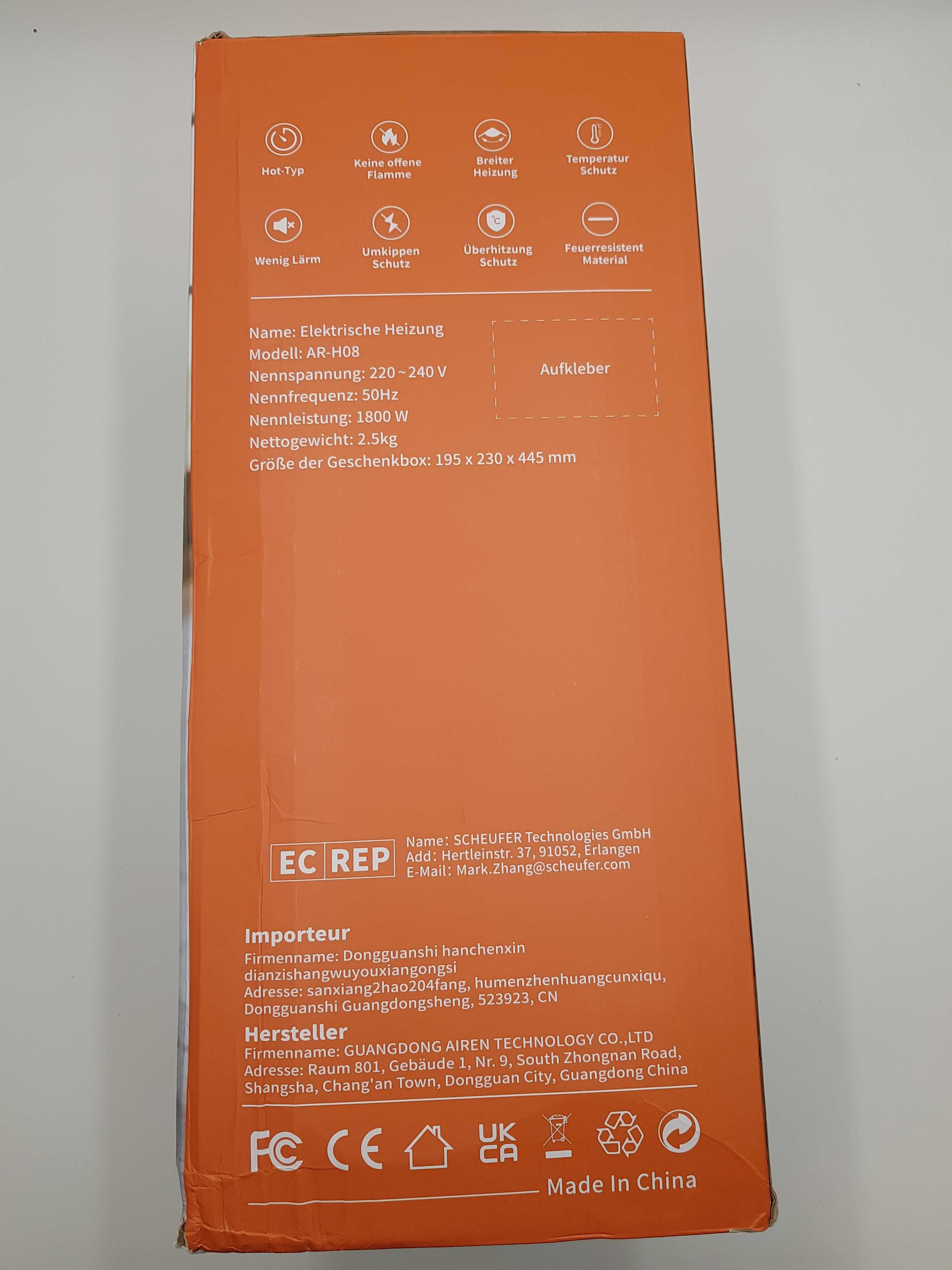 Ceramiczny Termowentylator AR-H08