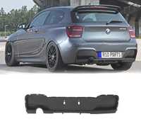 DIFUSOR TRASEIRO PARA BMW SERIE 1 F20 F21 PACK M PERFORMANCE PRETO