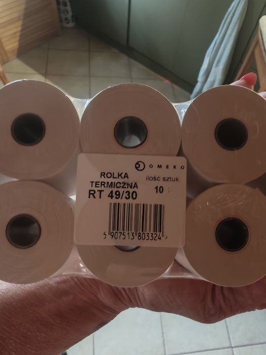 Rolki termiczne do kasy fiskalnej rozm.49/30
