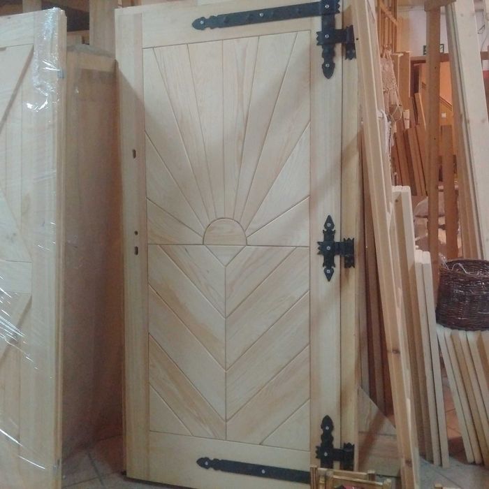 DRZWI goralskie sosnowe drewniane OD RĘKI