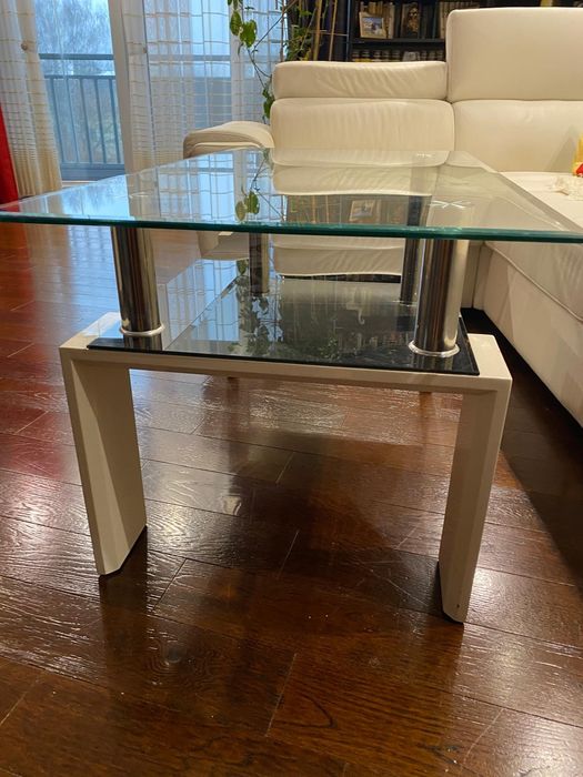 Piękna Szklana ława 110 cm x 60 cm