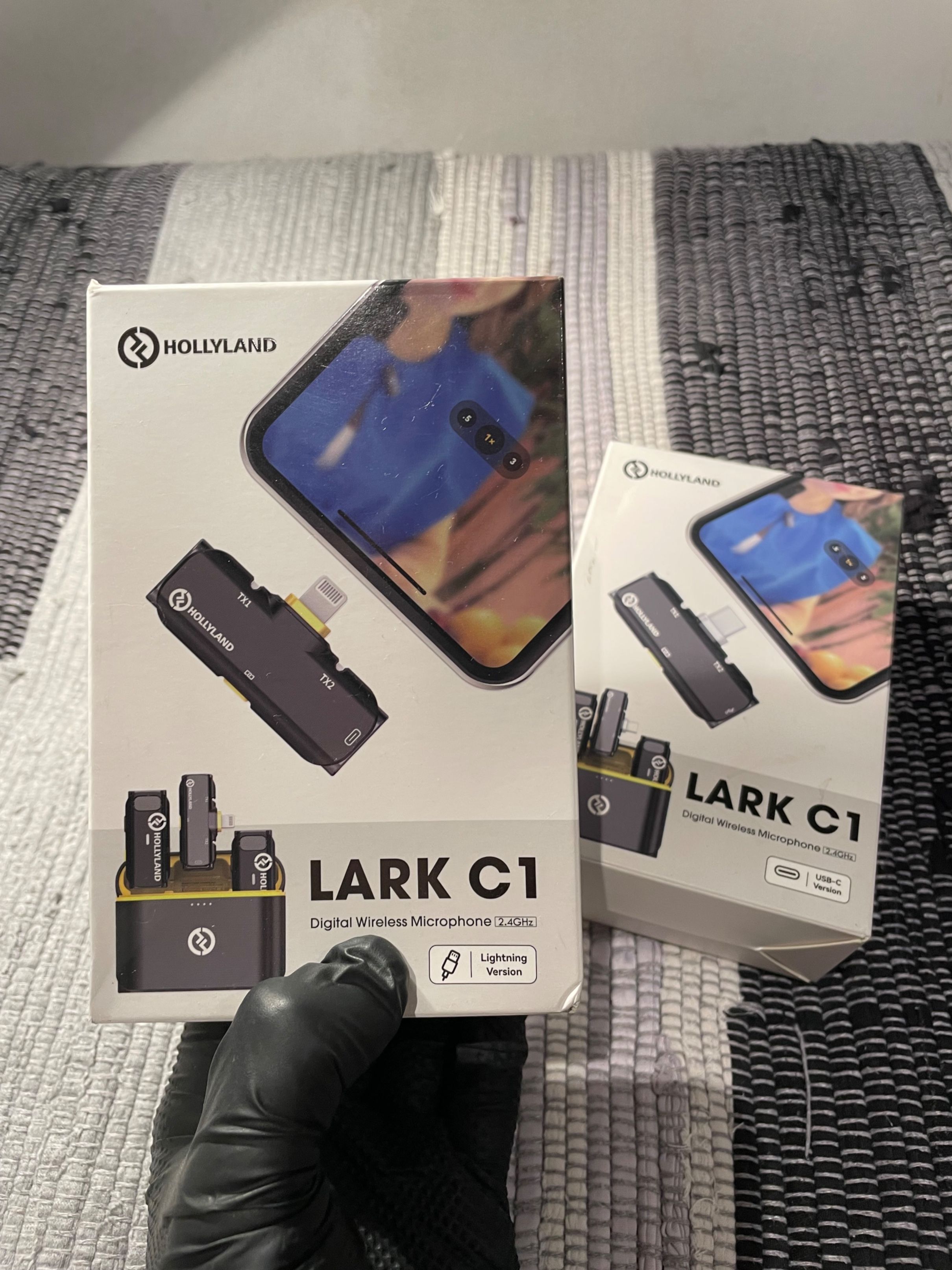 Hollyland Lark C1 Duo bezprzewodowy mikrofondla systemu Android/IOS