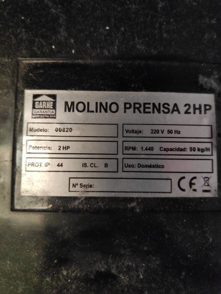 Vendo moinho elétrico 2hp