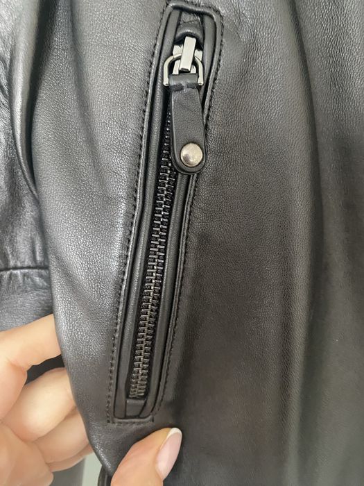 Massimo Dutti шкіряна косуха