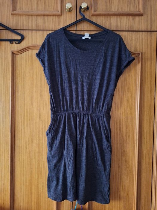 Vestido Cinzento T: M H&M Basic