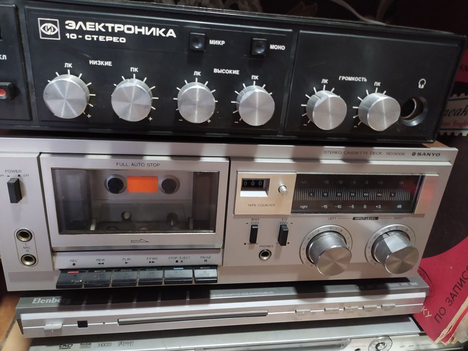 Винтажная кассетная дека Sanyo/Japan