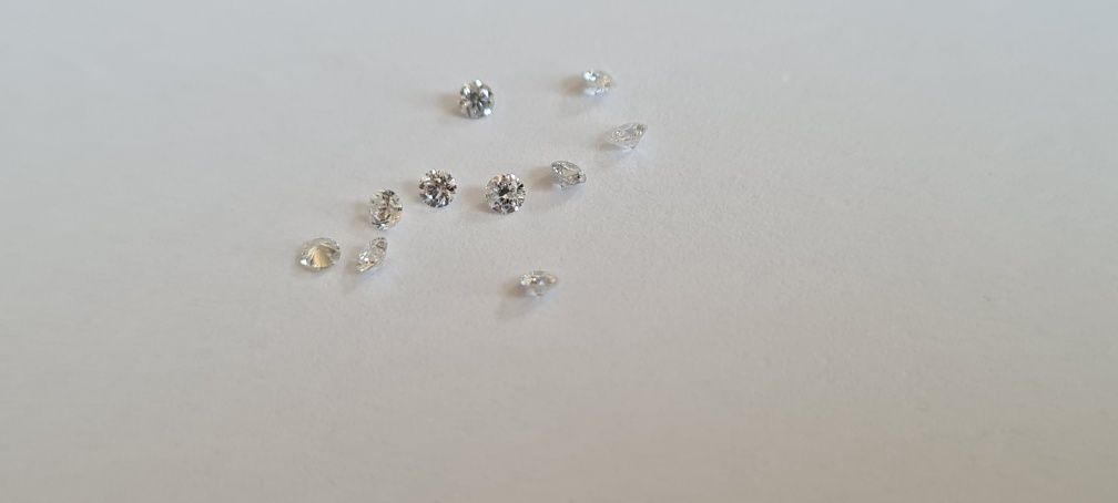 Zestaw naturalnych diamentów 0.20ct