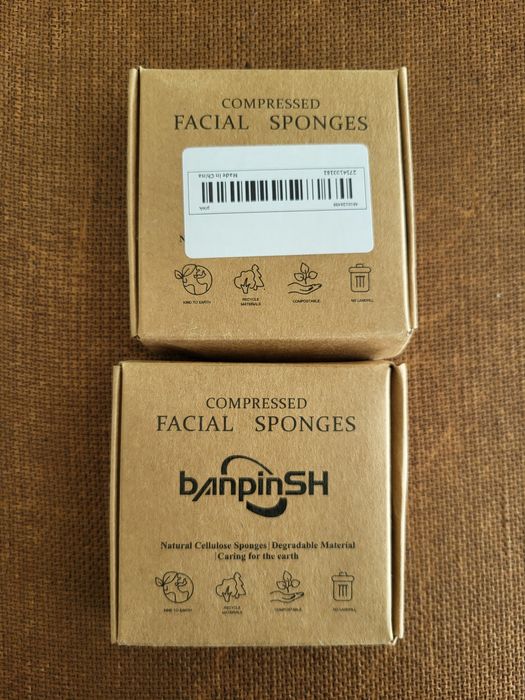 Esponjas Faciais Coração / Rosa + Azul (40 Unid)