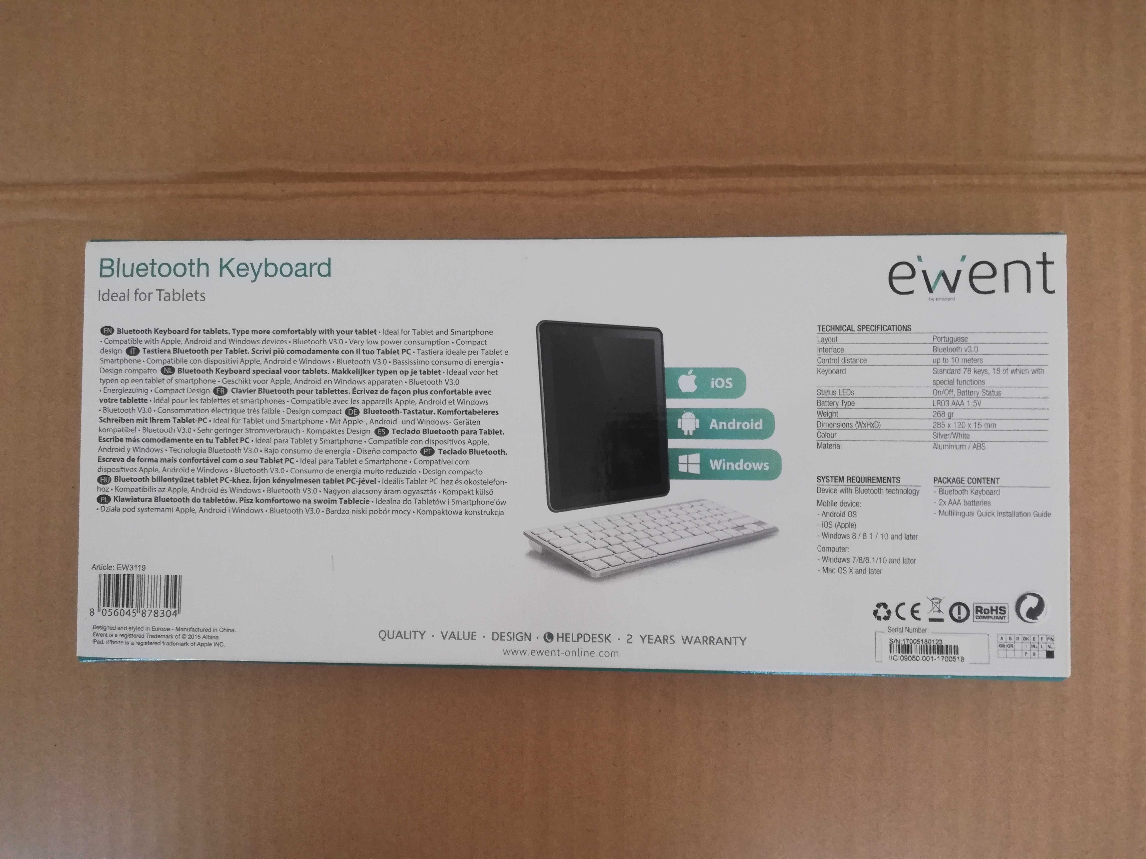 teclado bluetooth novo