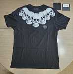 Philipp Plein T-shirt L Skulls Large Black and White Koszulka Czaszki