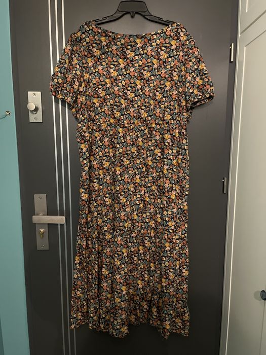 Shein Curve sukienka maxi modny wzór kwiaty floral hit roz.50