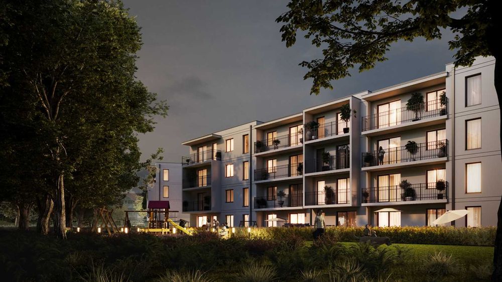 Apartament z ogródkiem M 4 nowa Inwestycja "Pod Brzozami" Wałcz