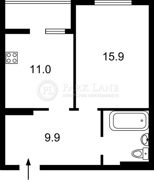 ТОП Продам 1к квартиру Лебединый