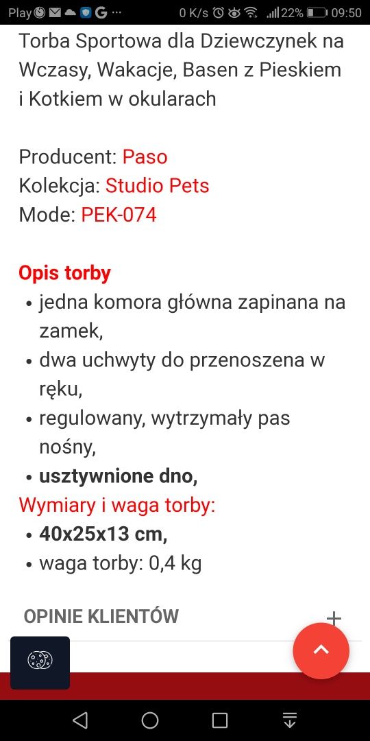 Torba dka dziewczynki podróżna, sportowa piesek i kotek