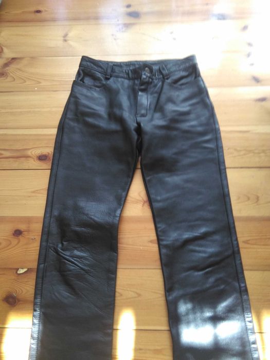 spodnie skórzane męskie okazja