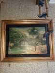 Pequena  Obra Óleo Sobre Madeira