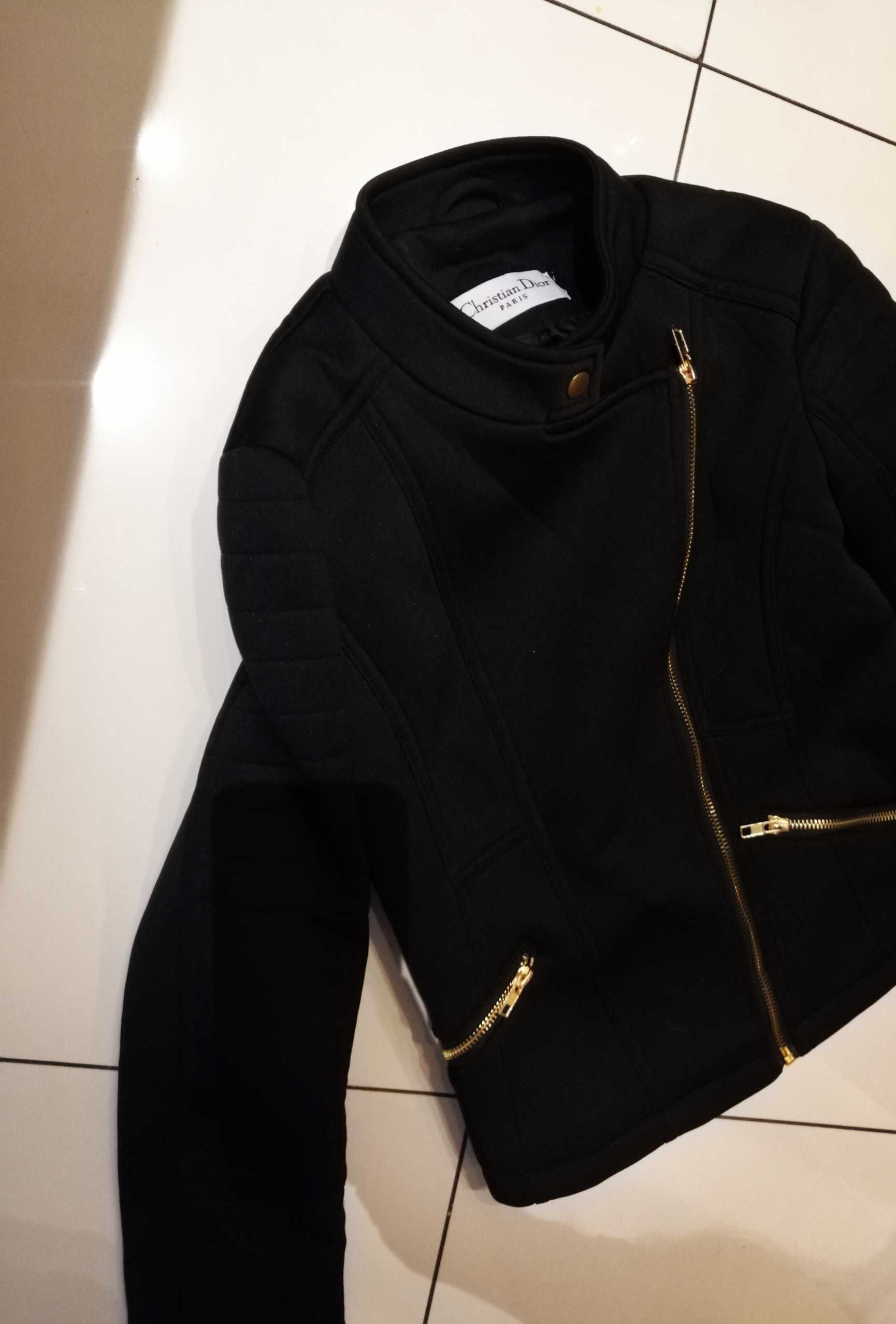 Christian dior kurtka pikowana czarna