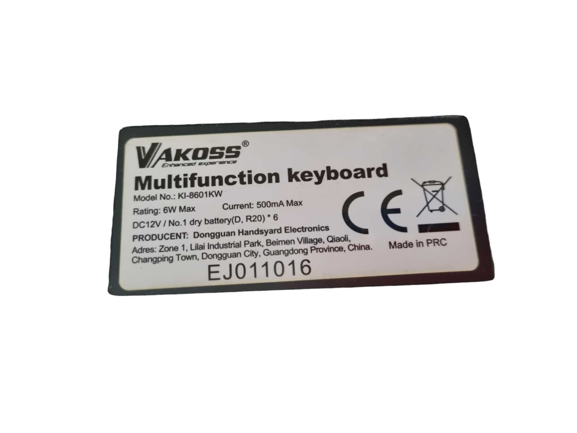 Keyboard elektroniczny VAKOSS KI-8601KW