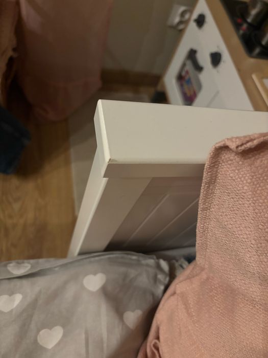 IKEA HEMNES Łóżko rozkładane z 3 szufladami BIAŁE + 2 materace