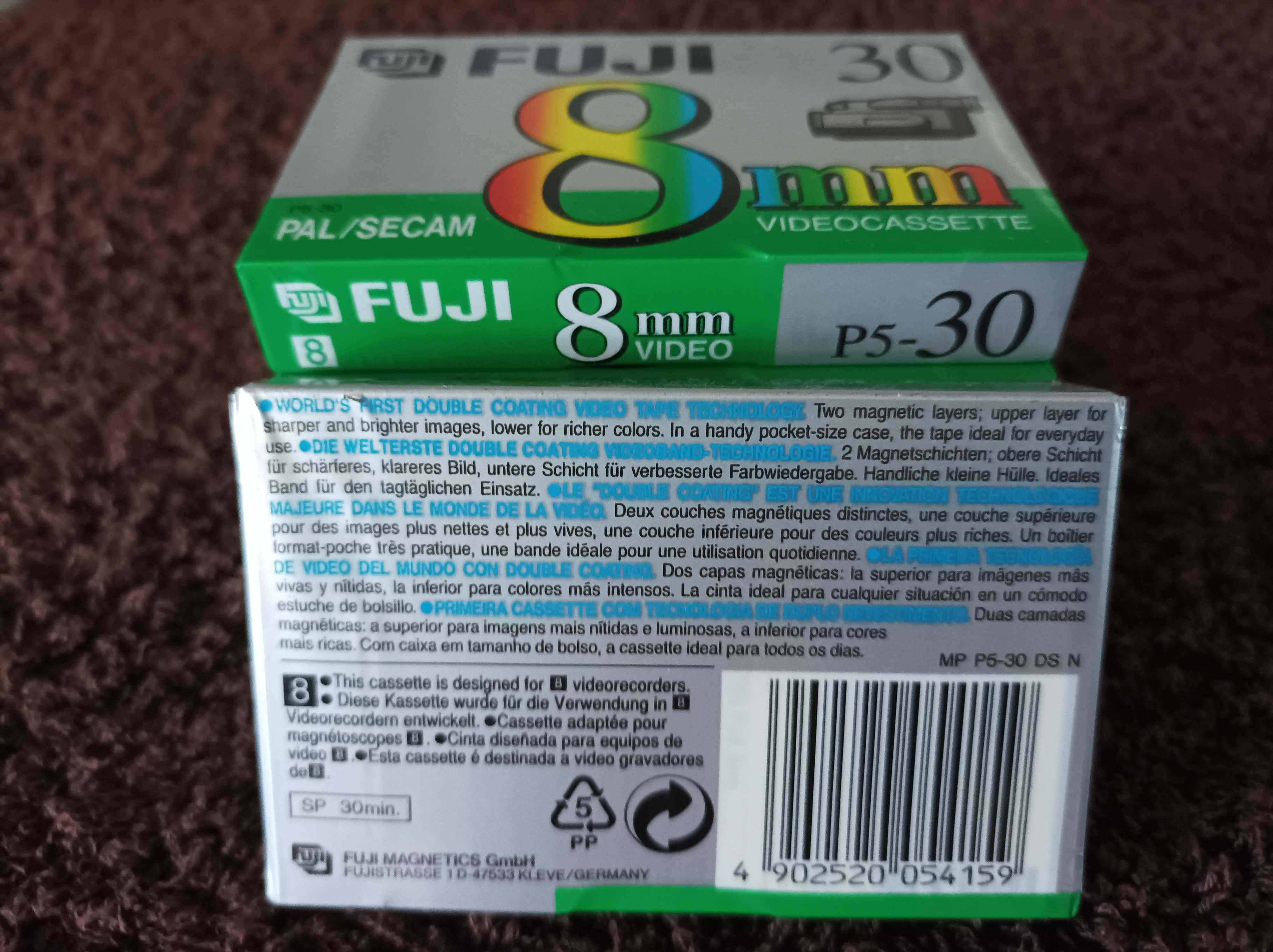 Видео кассета для кинокамер FUJI 8 mm 30 min.