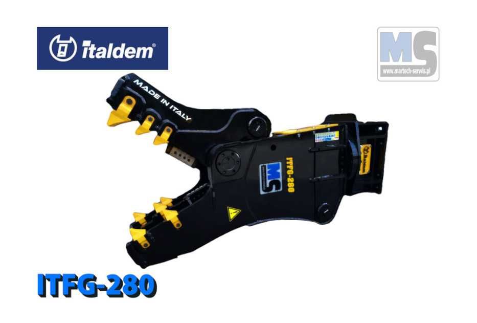 Kruszer Rotacyjny Nożyce wyburzeniowe Italdem ITFG-280 koparki 28-40t