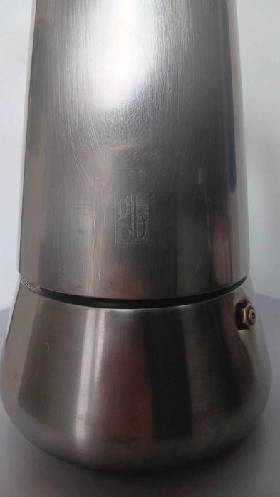 Moka italiana GB em aço inox – 10 chávenas – Made in Italy