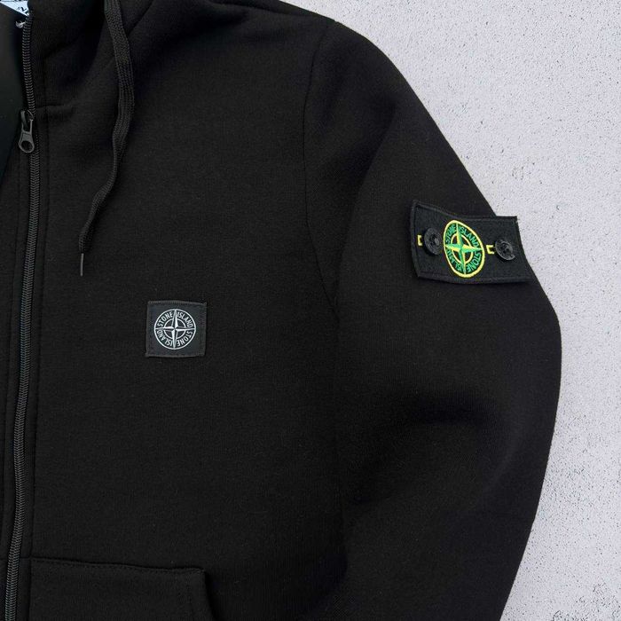 STONE ISLAND зіп-худі / кофта на замку Стон - Зима на флісі