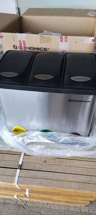 songmics kosz 24 l potrojny