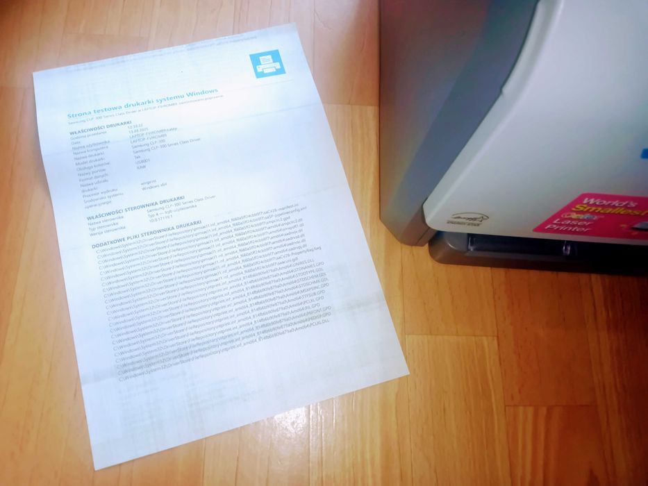 Drukarka SAMSUNG CLP - 300.