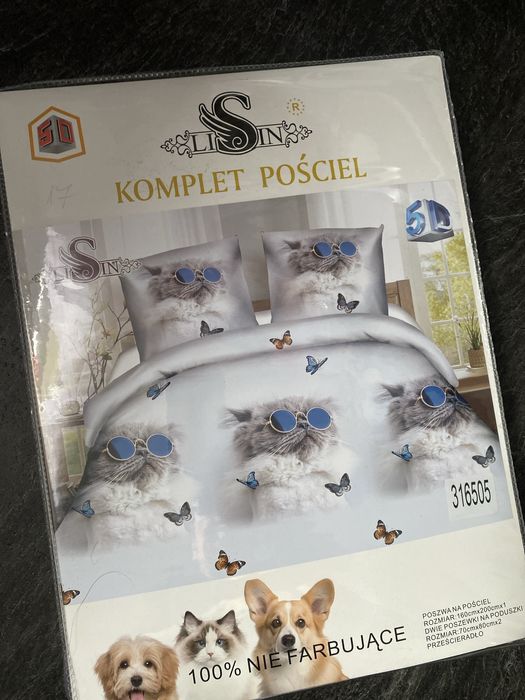 Posciel dwie poszewki na podusxke i poszwa na koldre