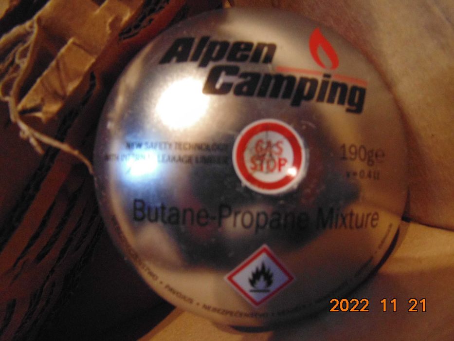 Kartusz Nabój gazowy GAZ 190 g do kuchenki palnika