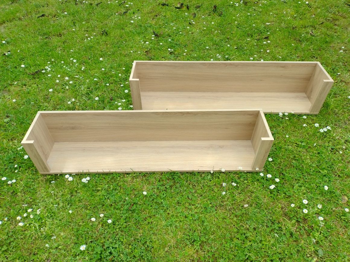 Dwie półki wiszące 126,5 x 26 x 24,5