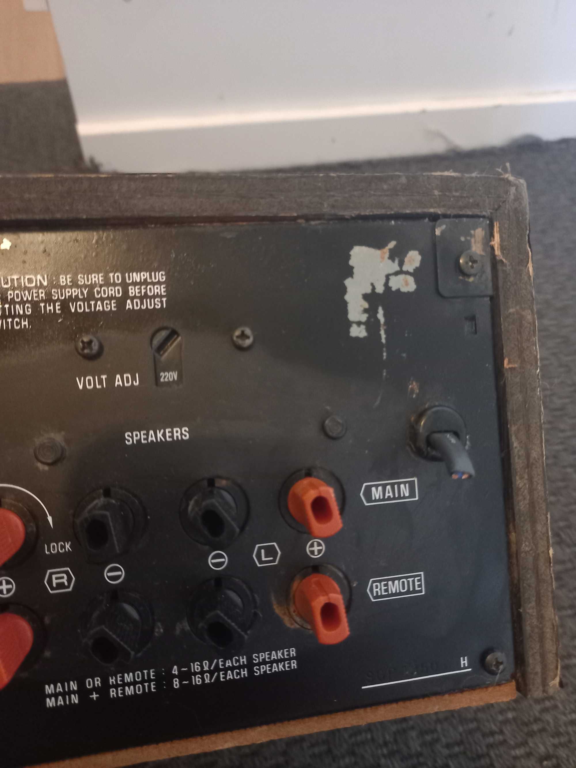 Vintage Amplituner TECHNICS SA-300 K uciety kabel Stan nieznany