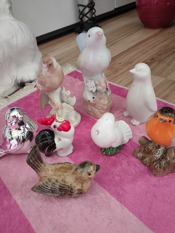 Kolekcja ptaków ceramika