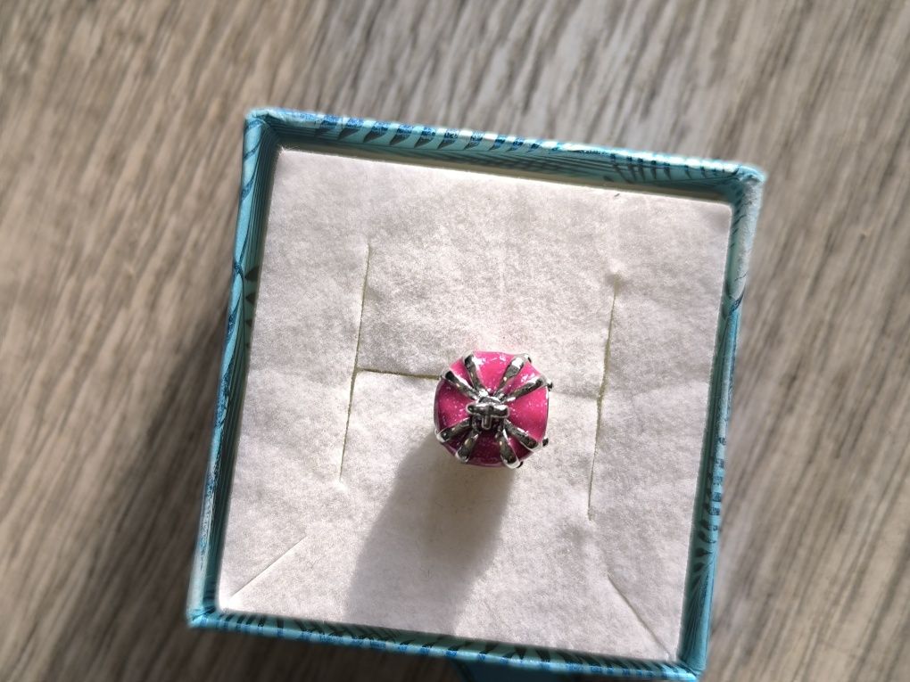 Nowa zawieszka srebrna beads berło różowe  do bransoletki lub naszyjni