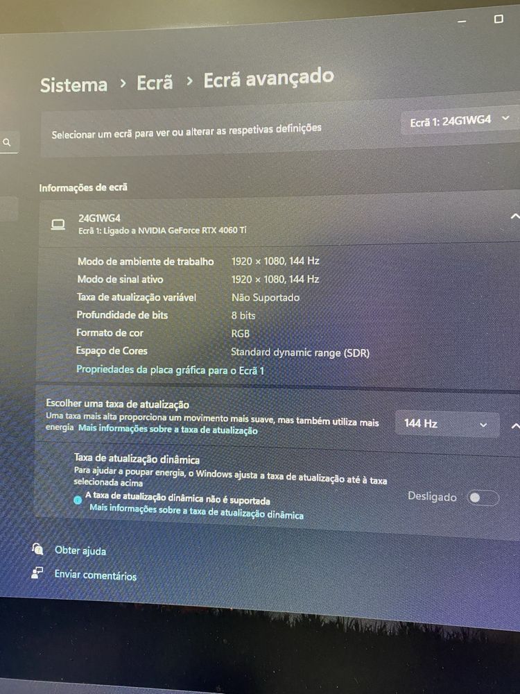 Monitor 144hz AOC c24g1
