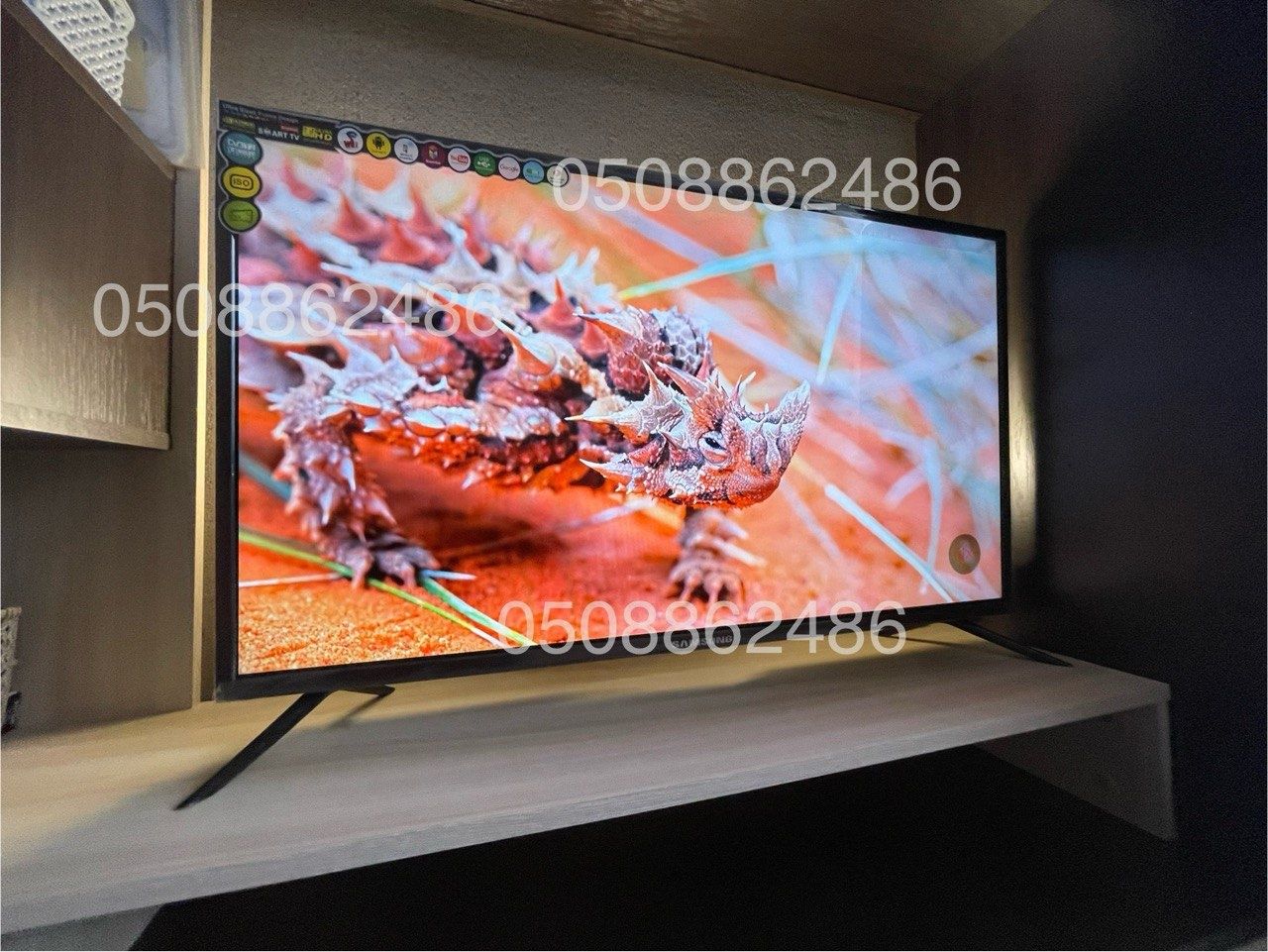 Телевизор Samsung Андроид SMART-tv 56 дюйма Самсунг UHD Wi-Fi T2