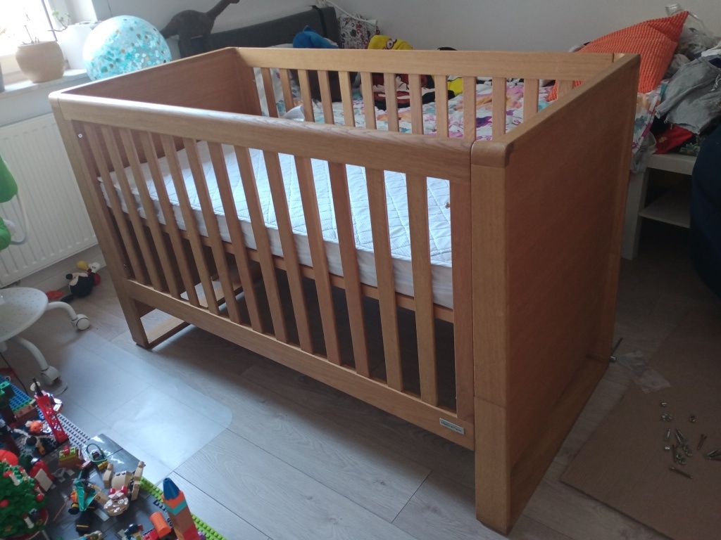 Dębowe łóżeczko/łóżko dziecięce (2 funkcje) Mamas & Papas