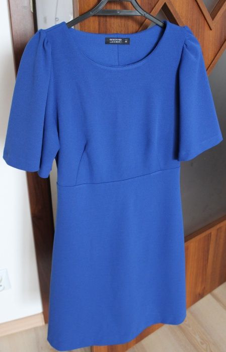 Sukienka mini Reserved 34 niebieska chabrowa