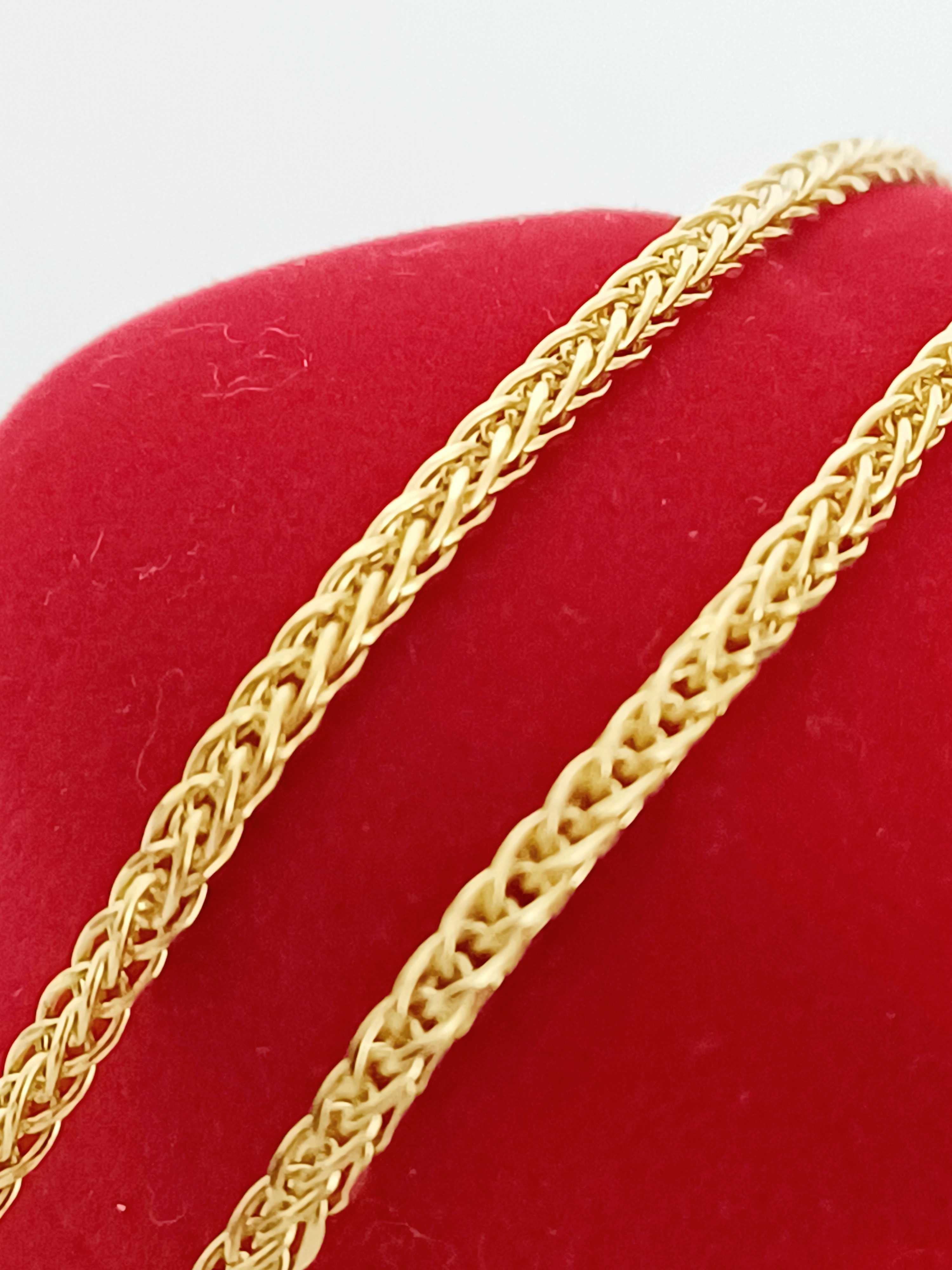 Łańcuszek złoty + zawieszka Versace  14 karat, 585